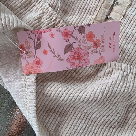 Women's Corduroy Vest Crop Top Size S Country Festival Ranch Rodeo Boho Concert - Picture 8 of 8